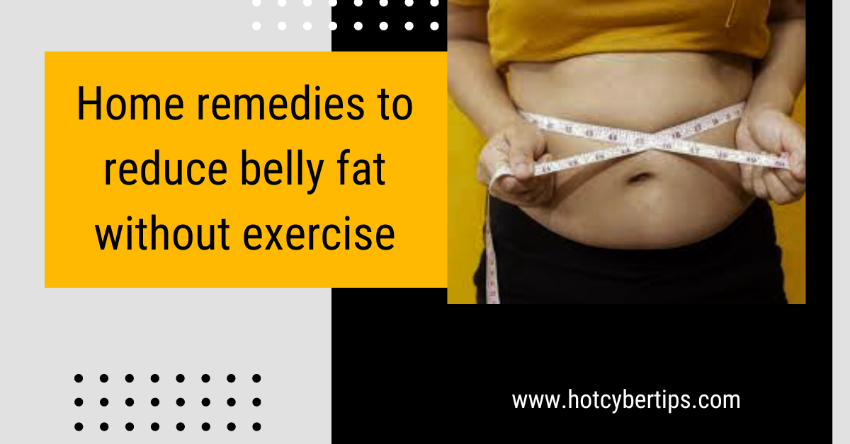 You are currently viewing Home remedies to reduce belly fat without exercise